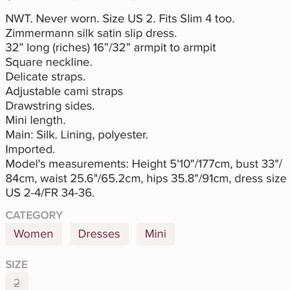 Zimmerman NWT Metallic Ruched Slip Dress - Picture 3 of 8